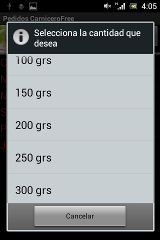 Pedidos Carnicero Free