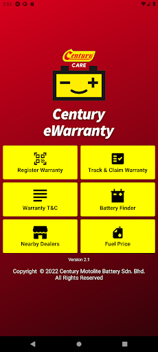 Android application Century Care screenshort