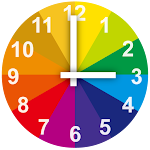 Cover Image of Download Rainbow Clock with second hand 3.9.43 APK