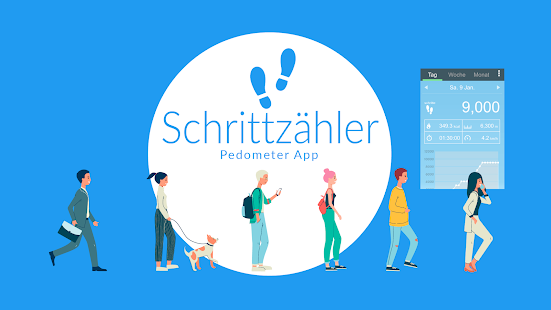 Schrittzähler - Pedometer App Screenshot