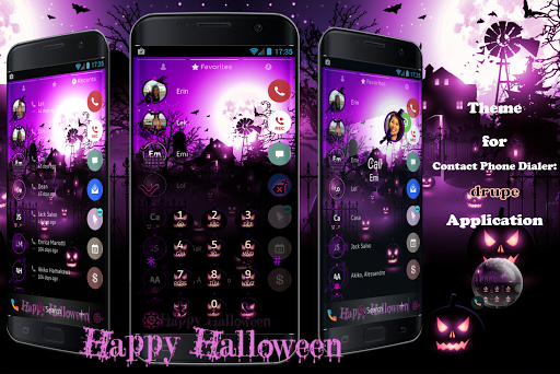 Theme Dialer Halloween Pink Screenshot 1 - AppWisp.com