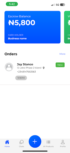 Android application Snapshup Merchant screenshort