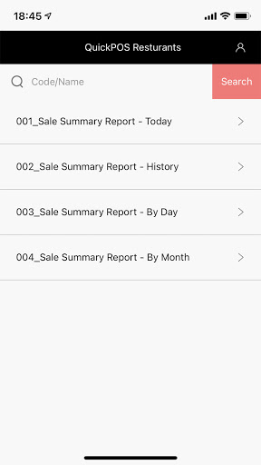 QuickPOS for Manager Screen 2