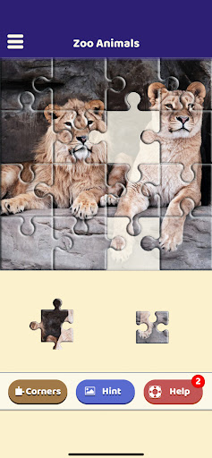 Zoo Animals Puzzle Screen 2