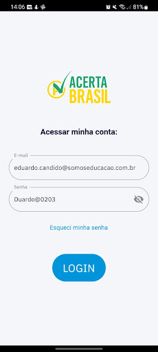 Android application Acerta Brasil screenshort