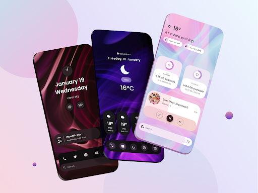 Android application Poppins KWGT screenshort