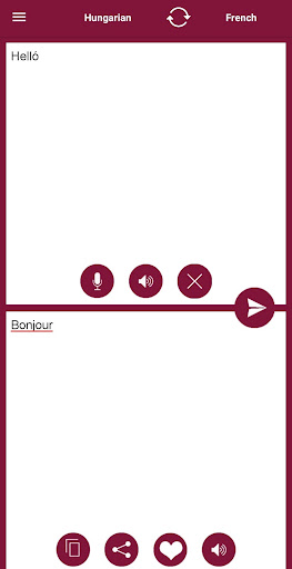 French - Hungarian Translator Screen 2