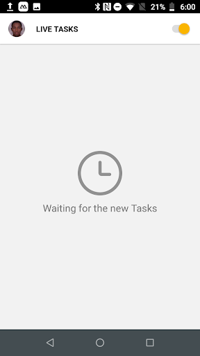Android application HellOODelivery Agent screenshort
