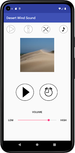 Android application Desert Wind Sound screenshort