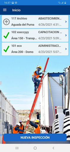 Inspecciones H&S Newmont Screen 3