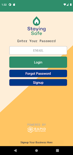 Android application Staying Safe screenshort
