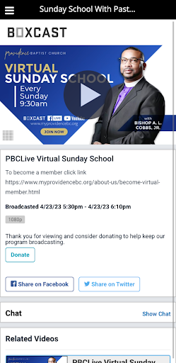 PBCLive Screen 3