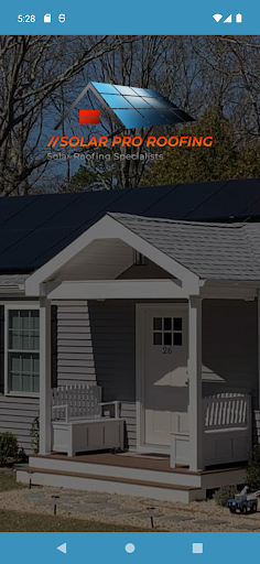 Android application Solar Pro Roofing screenshort
