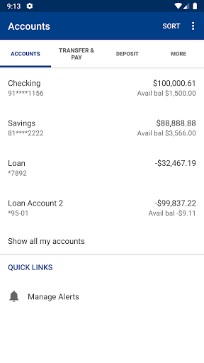 First State Bank Mobile App Screen 3