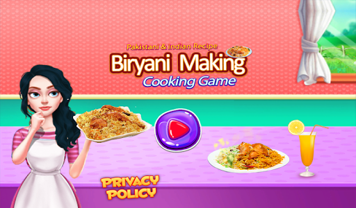 Android application Biryani Restaurant chef game screenshort