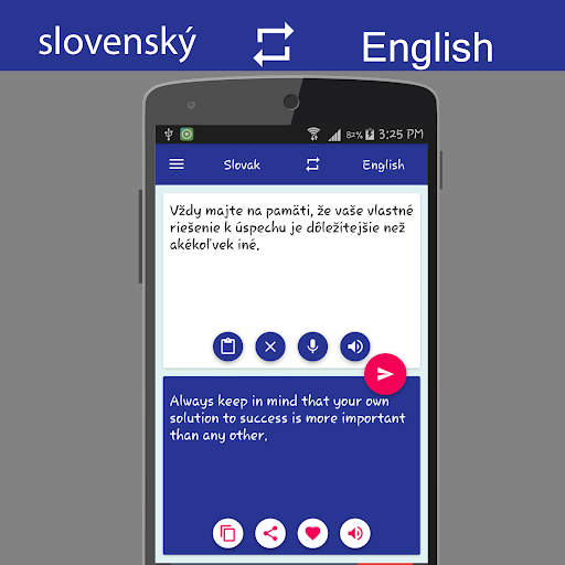 Slovak English Translator Screen 3