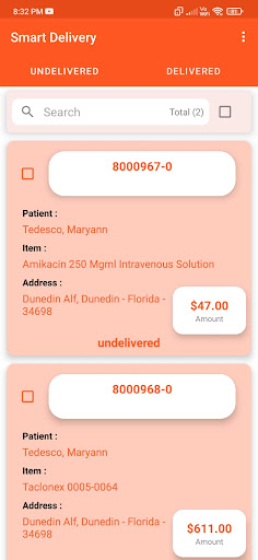 Smart Delivery Screen 2