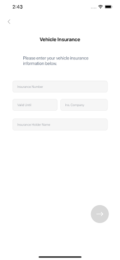 Android application Valet-Driver screenshort