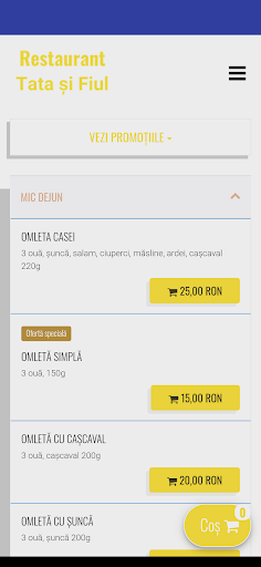 Android application Restaurant Tata si Fiul screenshort
