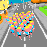 Cover Image of Descargar Crowd Run 3D City in fall.io 1.3 APK