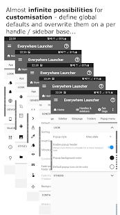 Everywhere Launcher - Sidebar Capture d'écran