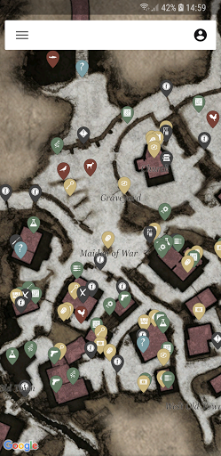 Android application MapGenie: RE Village Map screenshort