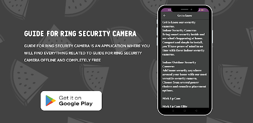Android application Guide for Ring Security Camera screenshort