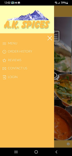 Android application A.K. Spices screenshort