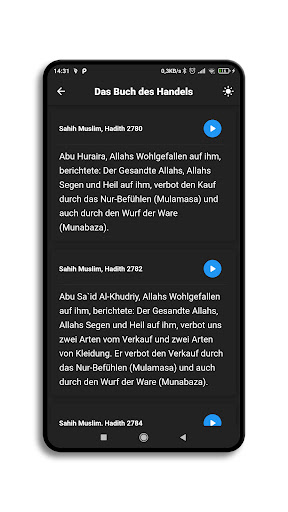 Hadith Deutsch Screen 3