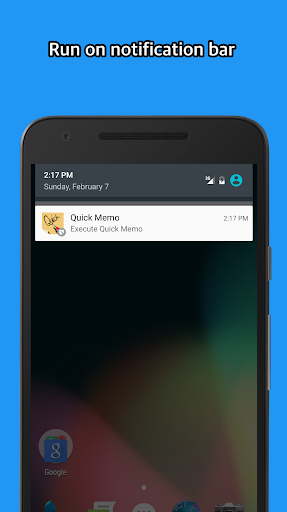 Android application Quick Memo screenshort