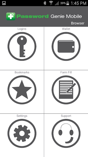 Android application Password Genie Data Protection screenshort