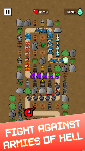 Android application Pixel Tower Defense TD screenshort