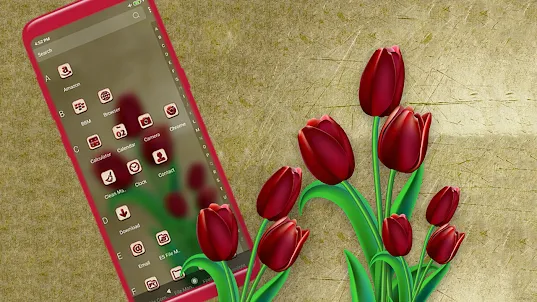 Red Tulips Theme