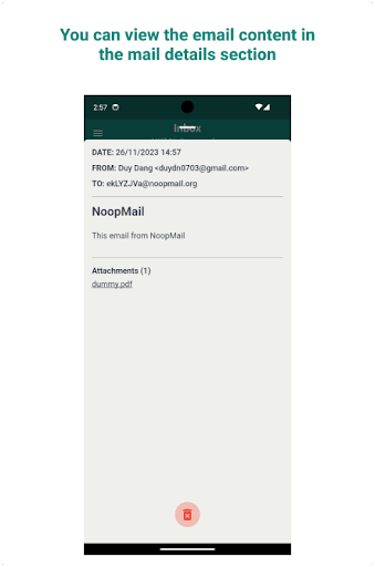 Noop Mail - Temporary email Screen 3