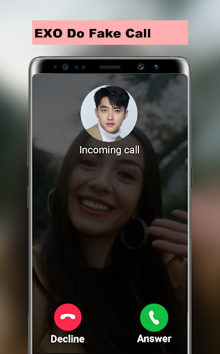 Android application EXO Do Fake Call screenshort