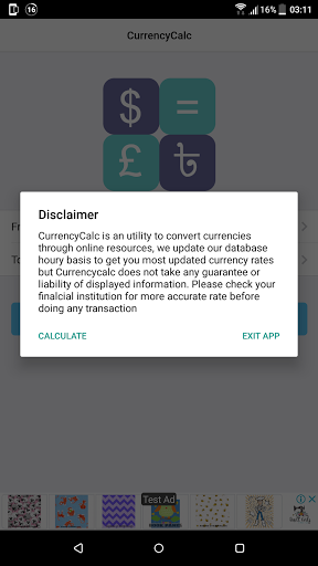 Currency Calculator Screen 3