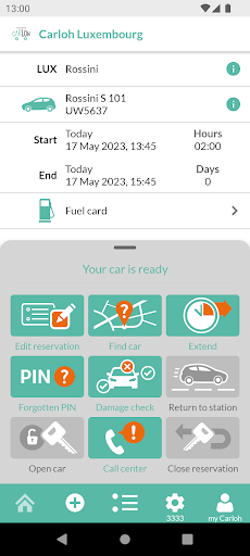 Carloh Carsharing Screen 2