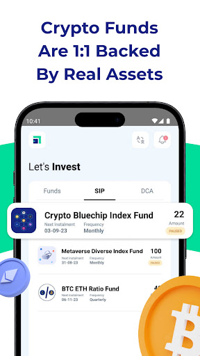 norDL: Crypto Funds & DCA Screen 3