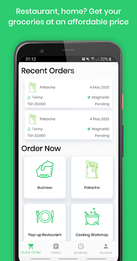 Android application Pakacha screenshort