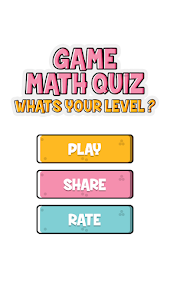 math game quiz