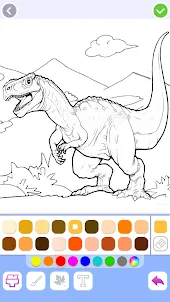 Juegos de pintar dinosaurios