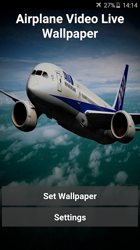 Android application Airplane Video Live Wallpaper screenshort