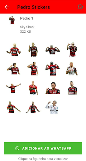 Pedro Flamengo Stickers Screen 3