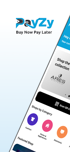 Android application Payzy | Buy now. Pay later. screenshort