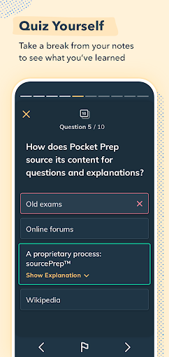 Screenshot of Pocket Prep Essentials