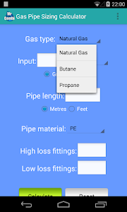 Gas Pipe Sizing Calculator Unknown