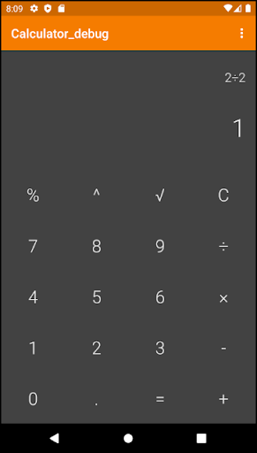 Android application Calculator screenshort