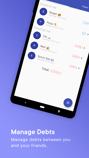 Debts Screen 2