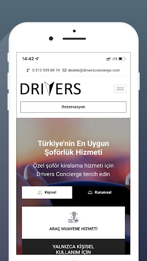 Drivers Concierge Screen 2