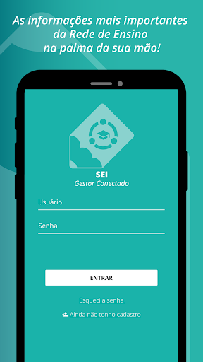 Android application SEI - Gestor Conectado screenshort